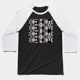 Black and white geometric abstract design Baseball T-Shirt